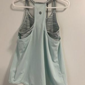 Zella Girl Tank Top + Sports Bra Top Size S 7/8